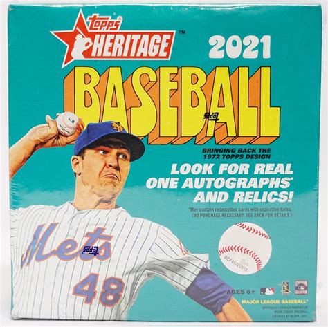 Topps Heritage Baseball Mega Box Blue Sparkle Parallels Da