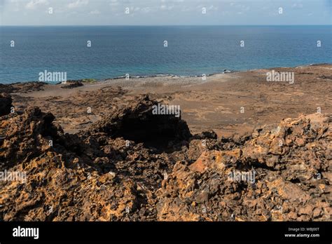 Landscape Of Volcanic Island Bartolome Galapagos Islands Ecuador