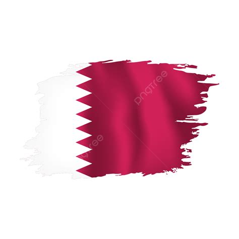 Qatar Torn Flag Qatar Flag Qatar Watercolor Flag Qatar Qatar Badge