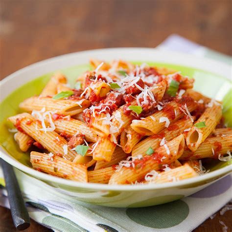 Recette Penne Allarrabbiata