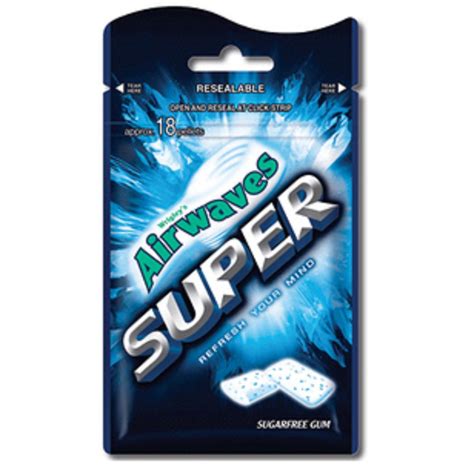 Wrigleys Airwaves Super Menthol And Eucalyptus Flavour Sugarfree Chewing Gum 25g