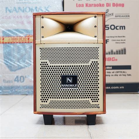 Loa Kéo Mini Nanomax S 8B Bass 20cm 100w Karaoke Bluetooth