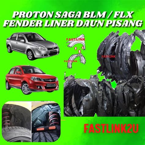 FASTLINK PROTON SAGA BLM FL FLX FENDER COVER LINER PROTECTOR DAUN