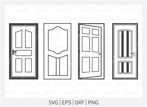 Door Svg Door Svg File Open Door Svg Svg Doors Door Svg Etsy