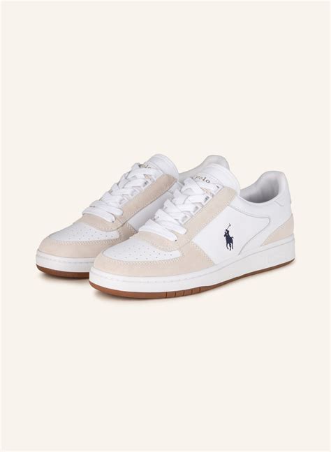 Polo Ralph Lauren Sneakers In White Cream