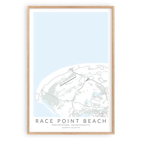 Race Point Beach Map Print – VirtualMap