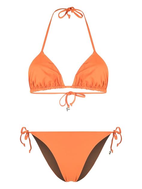 Fisico Reversible Triangle Bikini In Orange ModeSens