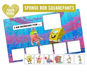 Sponge Bob Squarepants Token Board By Teach Model Learn TPT