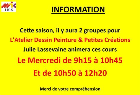 Quelques infos MJC de Saïx