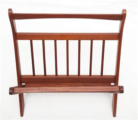 Danish Teak Mid Century Modern Magazine Rack At 1stdibs