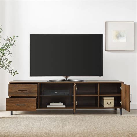 Draper 70 Modern Low Profile Tv Console Tv Console Adjustable