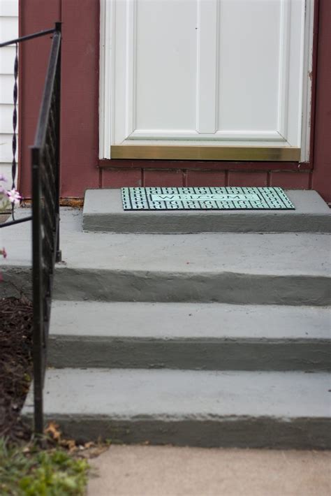 20 Diy Front Step Ideas To Up Your Home S Curb Appeal Concrete Steps Porch Steps Front Porch