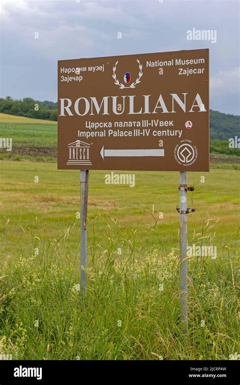 Gamzigrad Serbia June 11 2022 Sign Felix Romuliana Imperial Palace