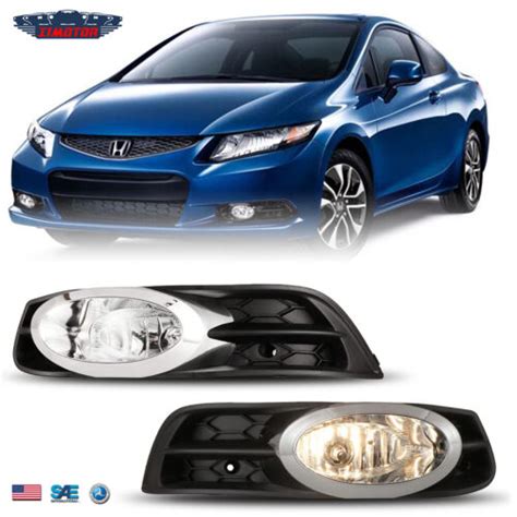 Fog Lights For 2012 2013 Honda Civic 2dr Coupe Driving Lamps W Switch Wiring Kit Ebay