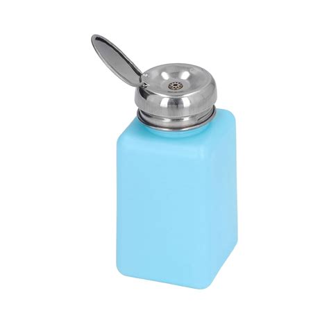 Esd Safe Blue Isopropyl Alcohol Solvent Dispenser Bottle With One Touch