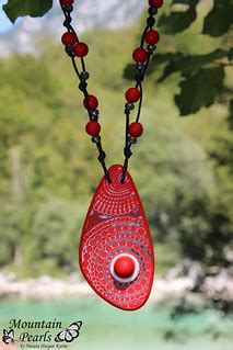 Polymer Clay Necklace Mountain Pearls By Nata A Hozjan Ku Flickr