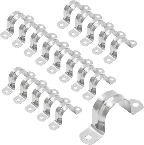 HOZEON 100 PCS 2 Inches Stainless Steel Pipe Strap Strong And Durable