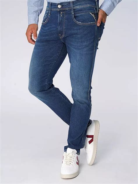 REPLAY Jeans Slim Fit ANBASS HYPERFLEX Blau