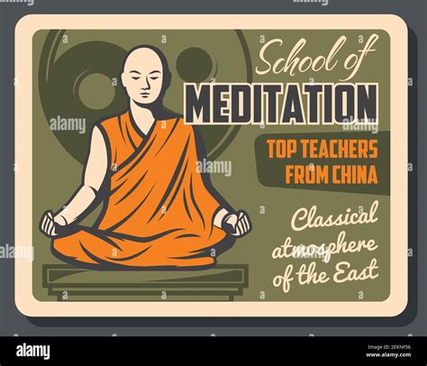 Buddhism Religious Center Meditation School Vector Buddhist Spiritual