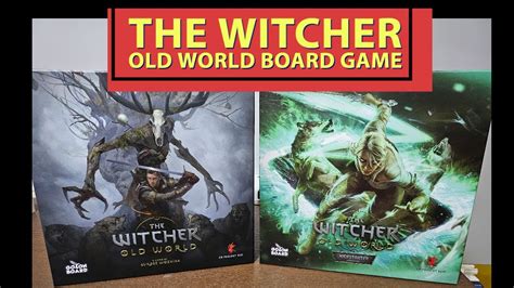 The Witcher Old World Board Game Unboxing Deluxe Edition Youtube