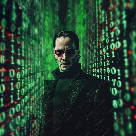 photo matrix hacker background premium ai generated image