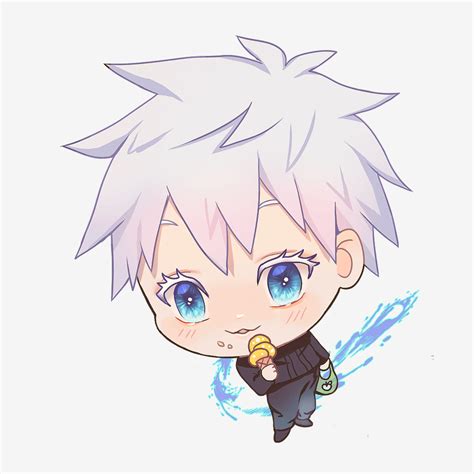 Gojo Satoru Chibi Fan Art By Me Rjujutsukaisen