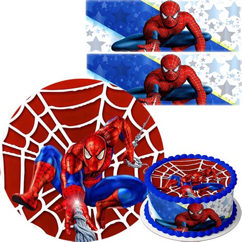 ZESTAW OPŁATEK NA TORT SPIDERMAN DWA OBWODY 10854717732 Allegro pl