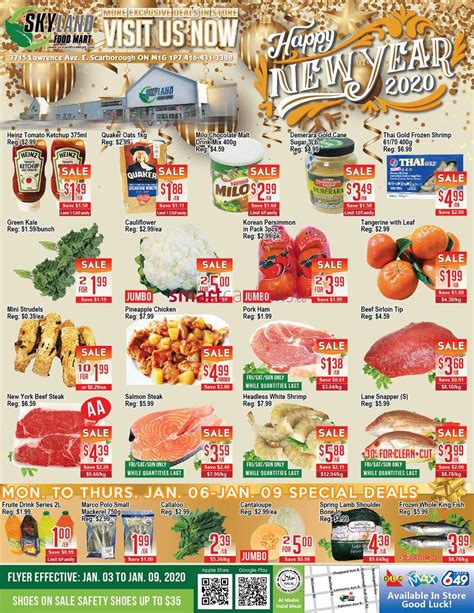 Skyland Food Mart Flyer January 3 To 9