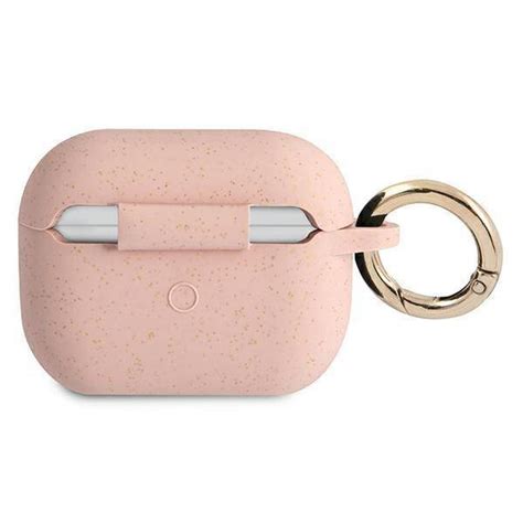 Original Case Apple Airpods Pro Guess Silicone Glitter Guapsggep Pink