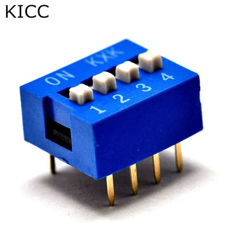 Pcs Blue Toggle Switch Limit Mm Dip Coding Number Switch Ds