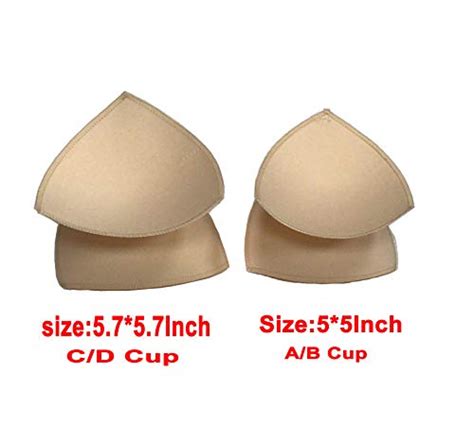 Pairs Bra Pad Insert For Sports Bra Or Bikini Tops Beige C D Cup Pricepulse
