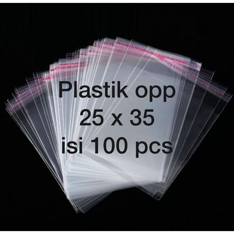 Jual Plastik Opp Bening Baju X Isi Pcs Shopee Indonesia