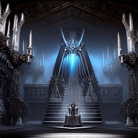 Throne Room of a Lich King's Evil Citadel · Creative Fabrica