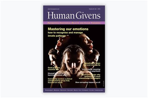 Human Givens Journal: Volume 23, No 1, 2017 | Human Givens Publishing