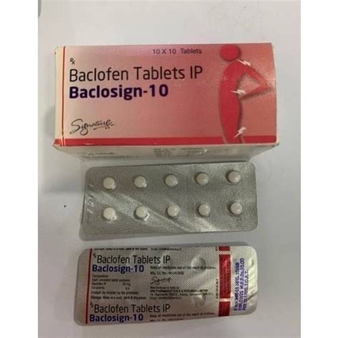 Lioresal 10 Mg Or 20 Mg Baclofen Baclofen Tablets Muscle Relaxation