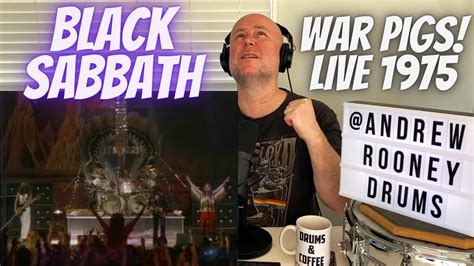 Drum Teacher Reacts War Pigs Black Sabbath Live Bill Ward