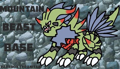 Paradox Tyranitar Base (PTU/P2U) by LycanRaptor on DeviantArt