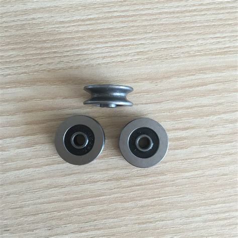 100pcs/lot V1804 2RS 4mm V Groove steel roller bearings groove pulley ...