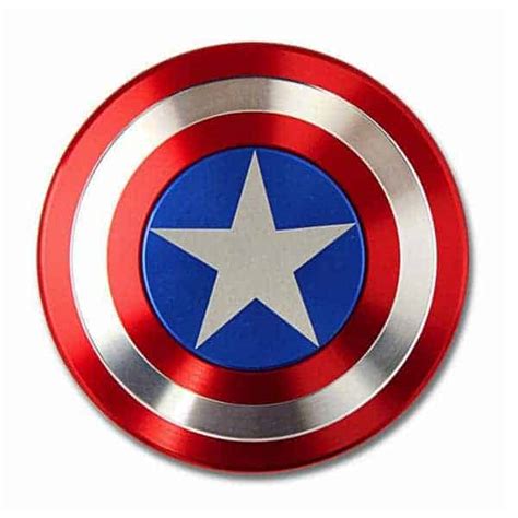 Captain America Shield Fidget Spinner - No Sharp Edges