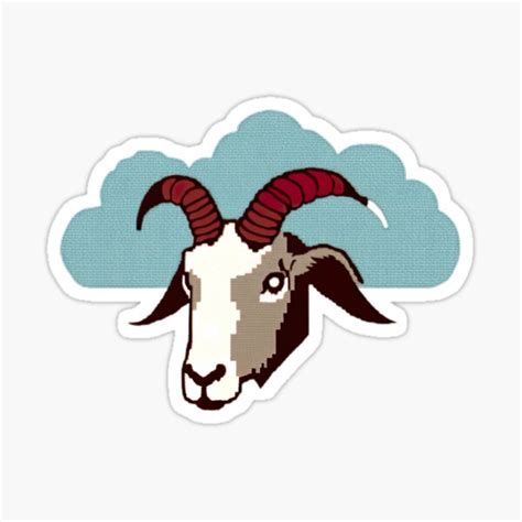 Goat Head Sticker For Sale By The Creative Hakare Redbubble