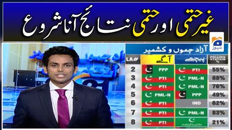 Results Update Azad Kashmir Election Results Kashmir Election