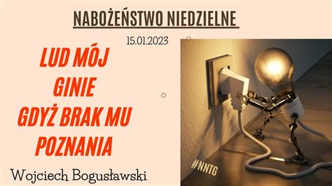 Nabożeństwo niedzielne 15 01 2023 YouTube