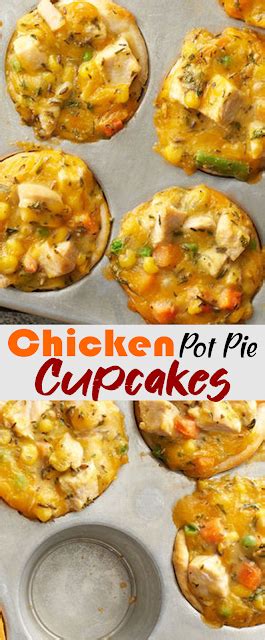 Chicken Pot Pie Cupcakes Think Food