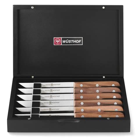 Wüsthof 6 Piece Steak Knife Set With Plum Wood Handles Williams Sonoma Au