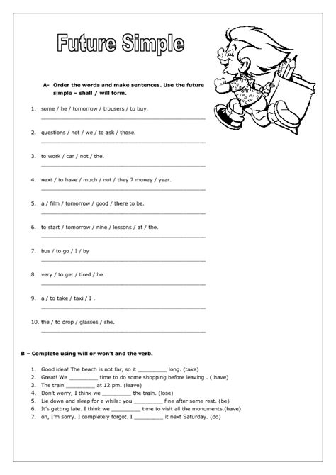 Future Simple Worksheet