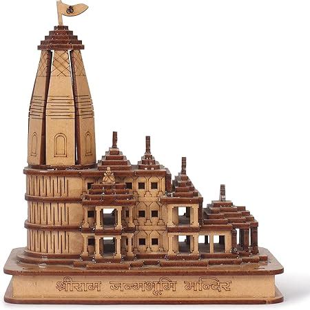 Pascal Shri Ram Mandir Ayodhya D Model Wooden Hand Carved Temple