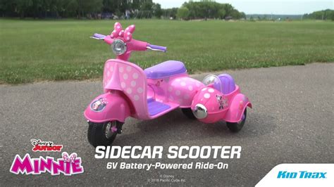 Kid Trax Minnie Mouse Happy Helpers Scooter With Sidecar, 46% OFF