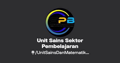 Unit Sains Sektor Pembelajaran Linktree