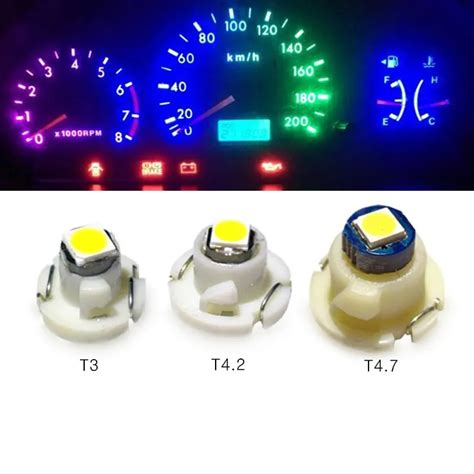 X T T Led Smd Car Cluster Gauges Dashboard White Ice Blue