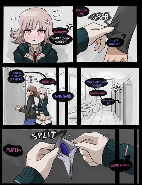 Rule 34 1boy 1girls Angry Assertive Bathroom Blush Comic Condom Danganronpa Danganronpa 2